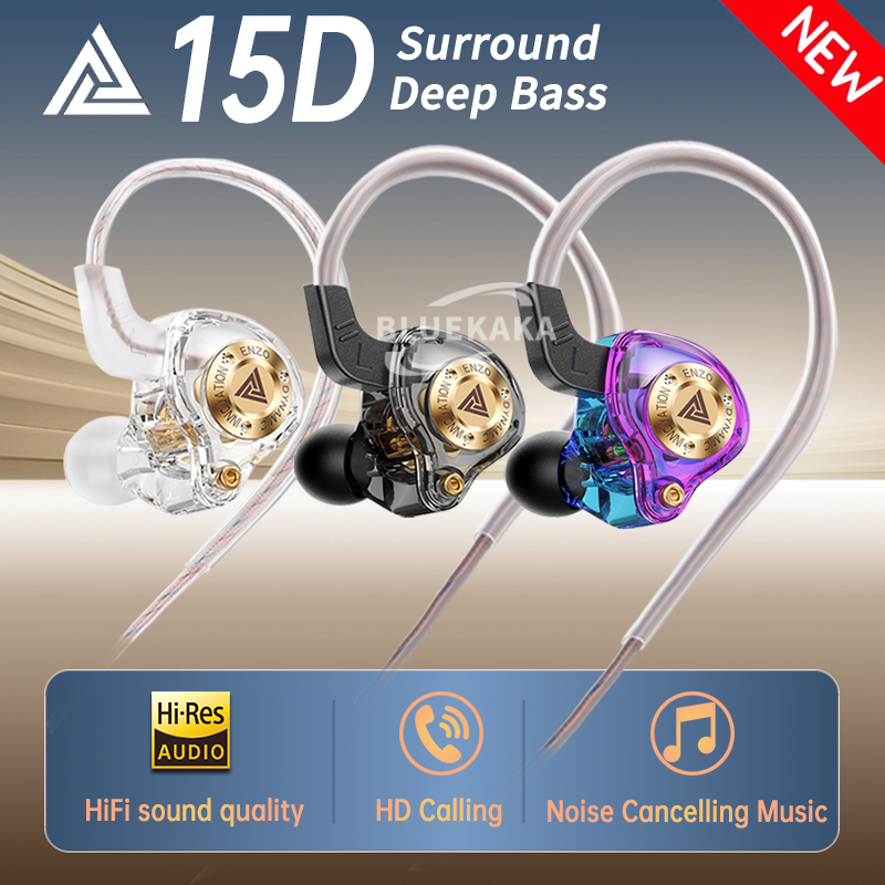 In Ear Monitors For Singers - QKZ 15D Suono surround dinamico Auricolari