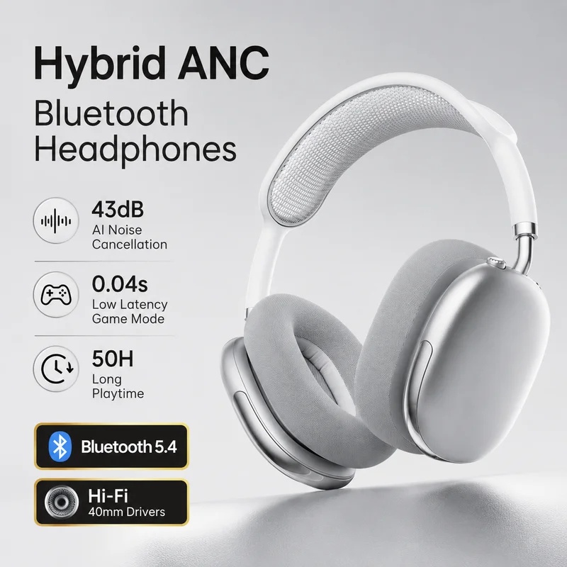 Cuffie wireless Bluetooth con  - Anc Wireless Over Ear Headphones recensione e prezzo