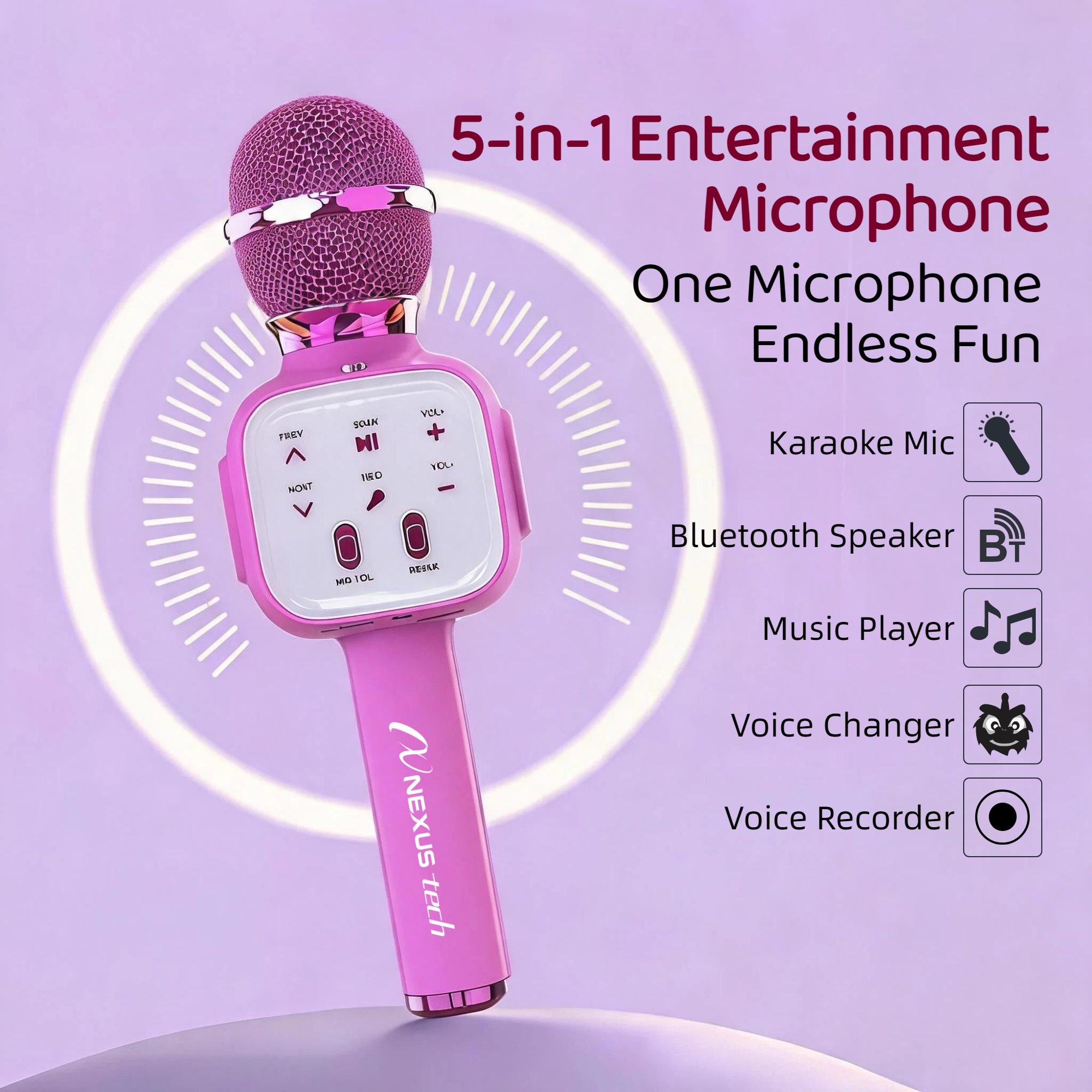 Microfono karaoke wireless Blu - Speakers recensione e prezzo